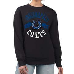 Indianapolis Colts G-III 4Her by Carl Banks Women's Large Team Graphic Fleece Pullover Sweatshirt Black | NFL