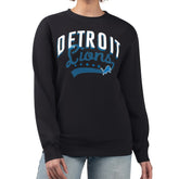 Detroit Lions G-III 4Her by Carl Banks Women's Filigree Logo Graphic Fleece Pullover Sweatshirt Black | NFL