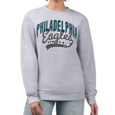 Philadelphia Eagles G-III 4Her by Carl Banks Women's Filigree Logo Graphic Fleece Pullover Sweatshirt Heather Gray | NFL