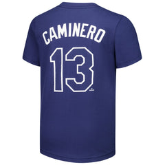 Junior Caminero Tampa Bay Rays Nike Youth Name & Number T-Shirt - MLB