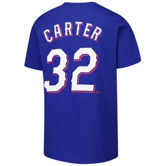 Evan Carter Texas Rangers Nike Youth Name & Number T-Shirt - MLB