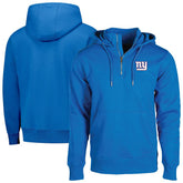 New York Giants Dunbrooke Unisex Defender Quarter-Zip Hoodie Royal | NFL