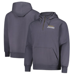 Jacksonville Jaguars Dunbrooke Unisex Defender Quarter-Zip Hoodie Graphite | NFL