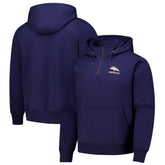 Denver Broncos Dunbrooke Unisex Defender Quarter-Zip Hoodie Navy | NFL