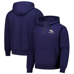 Denver Broncos Dunbrooke Unisex Defender Quarter-Zip Hoodie Navy | NFL