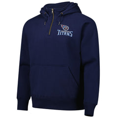Tennessee Titans Dunbrooke Unisex Defender Quarter-Zip Hoodie Navy | NFL