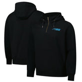 Carolina Panthers Dunbrooke Unisex Defender Quarter-Zip Hoodie Black | NFL