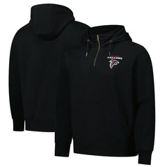 Atlanta Falcons Dunbrooke Unisex Defender Quarter-Zip Hoodie Black | NFL