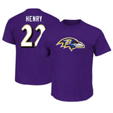 Derrick Henry Baltimore Ravens Big & Tall Player Name & Number T-Shirt Purple | Fanatics