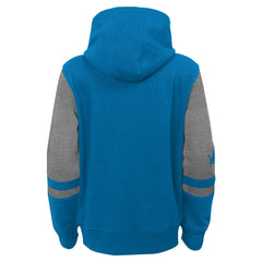 Detroit Lions Youth Stadium Color-Block Full-Zip Hoodie Blue | NFL