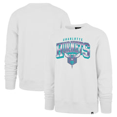 Charlotte Hornets '47 Spotlight Headline Pullover Sweatshirt White - NBA