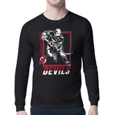 New Jersey Devils Starter Player Grid Long Sleeve T-Shirt - Black - NHL