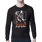Philadelphia Flyers Starter Player Grid Long Sleeve T-Shirt - Black - NHL