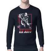 Columbus Blue Jackets Starter Player Grid Long Sleeve T-Shirt - Navy - NHL