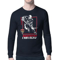 Florida Panthers Starter Player Grid Long Sleeve T-Shirt - Navy - NHL