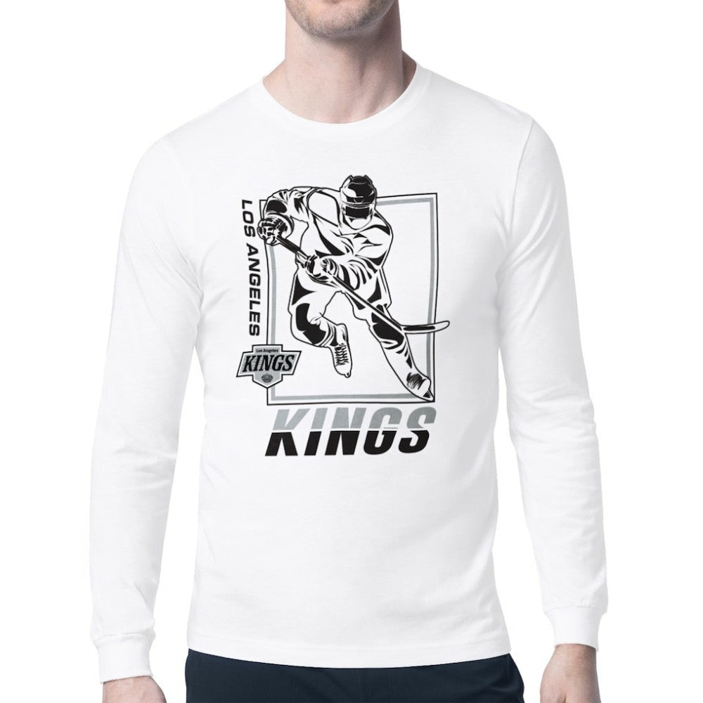 Los Angeles Kings Starter Player Grid Long Sleeve T-Shirt - White - NHL