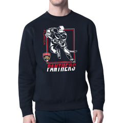 Florida Panthers Starter Player Grid Fleece Pullover Sweatshirt - Navy - NHL