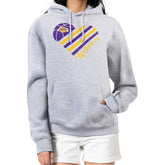 Los Angeles Lakers G-III 4Her by Carl Banks Women's Heart Pullover Hoodie - Heather Gray - NBA