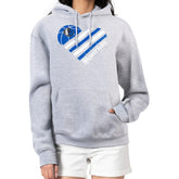 Dallas Mavericks G-III 4Her by Carl Banks Women's Heart Pullover Hoodie - Heather Gray - NBA