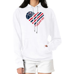 Washington Wizards G-III 4Her by Carl Banks Women's Heart Pullover Hoodie - White - NBA