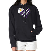 Los Angeles Lakers G-III 4Her by Carl Banks Women's Heart Pullover Hoodie - Black - NBA