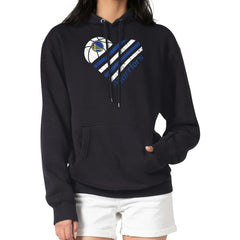 Golden State Warriors G-III 4Her by Carl Banks Women's Heart Pullover Hoodie - Black - NBA
