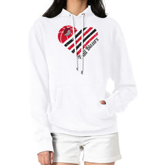 Portland Trail Blazers G-III 4Her by Carl Banks Women's Heart Pullover Hoodie - White - NBA