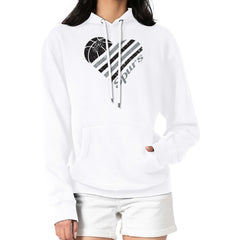 San Antonio Spurs G-III 4Her by Carl Banks Women's Heart Pullover Hoodie - White - NBA