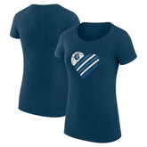 Minnesota Timberwolves G-III 4Her by Carl Banks Women's Super-Slim Fit Lightweight Heart T-Shirt Navy - NBA