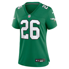 Saquon Barkley Philadelphia Eagles Women's Alternate Game Jersey Kelly Green | Nike for Sale