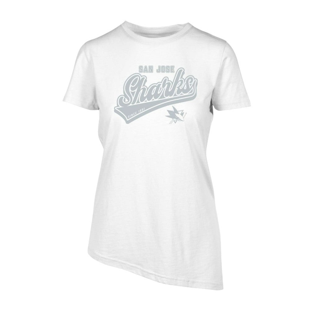 San Jose Sharks Levelwear Women's Birch Sweep T-Shirt - White - NHL