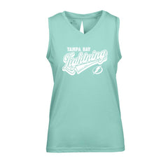 Tampa Bay Lightning Levelwear Women's Paisley Sweep V-Neck Tank Top - Mint - NHL