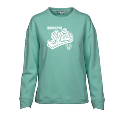 Brooklyn Nets Levelwear Women's Fiona Sweep Pullover Sweatshirt Mint - NBA