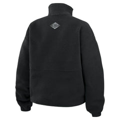 Los Angeles Kings WEAR by Erin Andrews Women's Polar Fleece Half-Zip Jacket - Black - NHL
