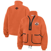 Philadelphia Flyers WEAR by Erin Andrews Women's Polar Fleece Half-Zip Jacket - Orange - NHL