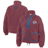 Colorado Avalanche WEAR by Erin Andrews Women's Polar Fleece Half-Zip Jacket - Burgundy - NHL