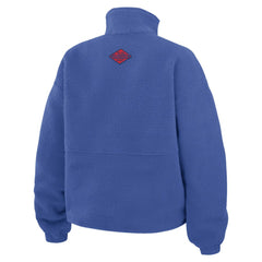 New York Rangers WEAR by Erin Andrews Women's Polar Fleece Half-Zip Jacket - Blue - NHL