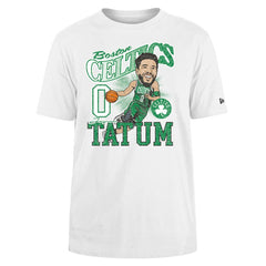 Jayson Tatum Boston Celtics Caricature Player T-Shirt White - NBA