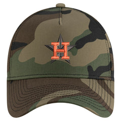 Houston Astros New Era Woodland Team Pop 9FORTY A-Frame Adjustable Hat - MLB