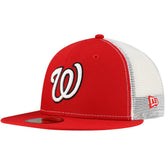 Washington Nationals New Era Team Color 59FIFTY Trucker Fitted Hat - MLB
