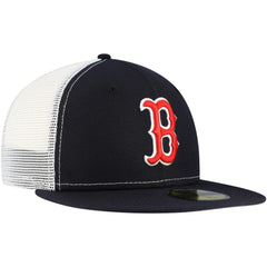Boston Red Sox New Era Team Color 59FIFTY Trucker Fitted Hat - MLB