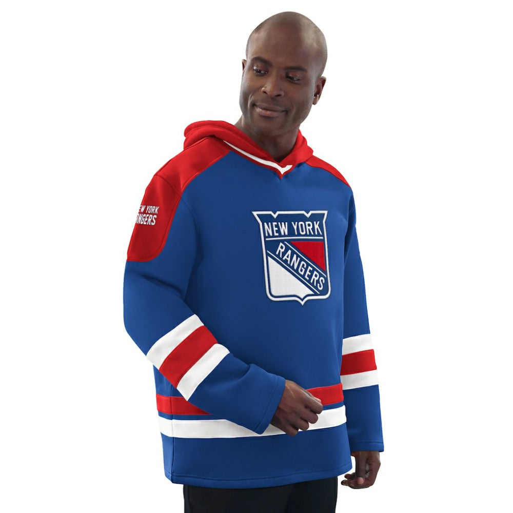 New York Rangers Starter Hockey Pullover Hoodie - Blue/Red - NHL
