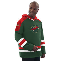 Minnesota Wild Starter Hockey Pullover Hoodie - Green/Red - NHL