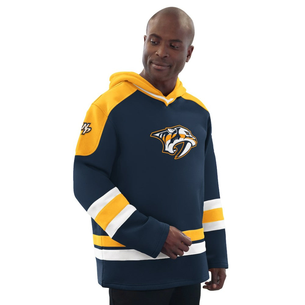 Nashville Predators Starter Hockey Pullover Hoodie - Navy/Gold - NHL