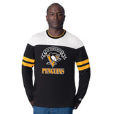 Pittsburgh Penguins Starter Blitz Durene Long Sleeve T-Shirt - Black - NHL