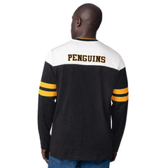 Pittsburgh Penguins Starter Blitz Durene Long Sleeve T-Shirt - Black - NHL