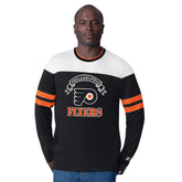 Philadelphia Flyers Starter Blitz Durene Long Sleeve T-Shirt - Black - NHL