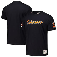 Chad Johnson Cincinnati Bengals Retired Player Nickname T-Shirt Black | Mitchell & Ness