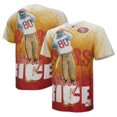 Jerry Rice San Francisco 49ers Burst Retired Player T-Shirt Gray | Mitchell & Ness