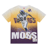 Randy Moss Minnesota Vikings Burst Retired Player T-Shirt Gray | Mitchell & Ness
